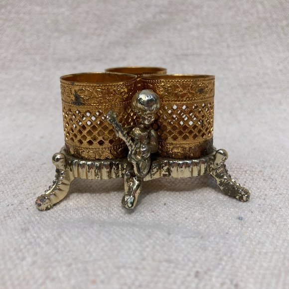 Makeup Vintage Filigree Angel Cherub Lipstick Holder Poshmark